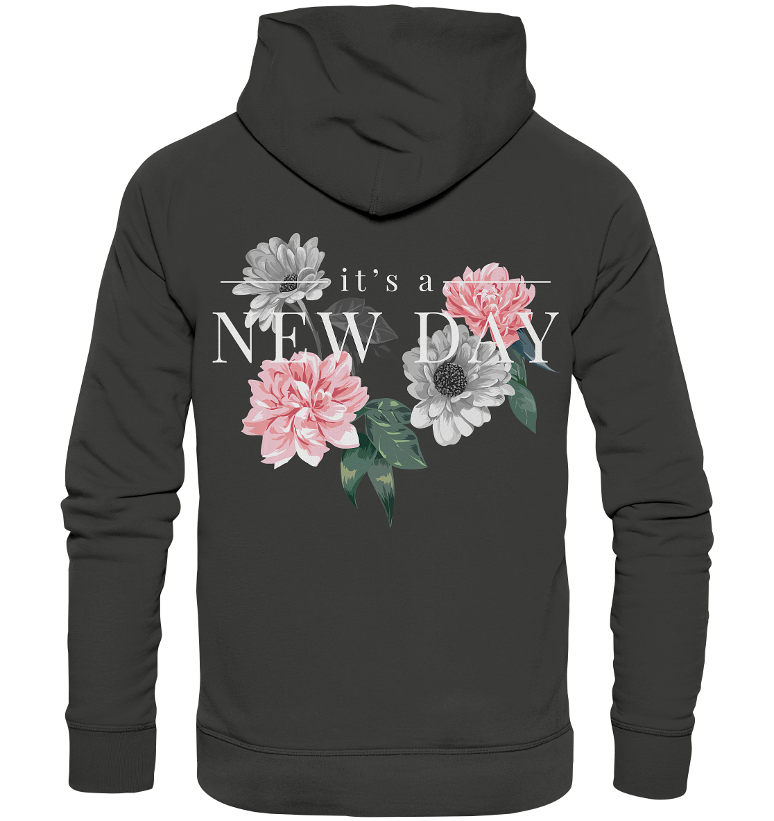 "It's a new day" Blumen Streetstyle - Premium Unisex Hoodie