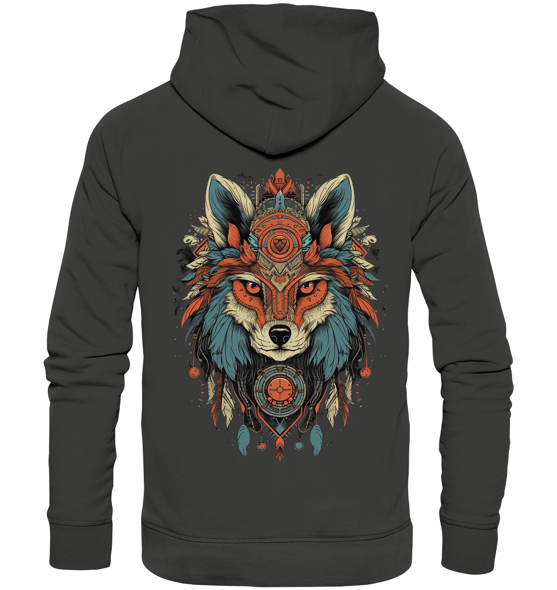 "Seriöse Fuchs" Tiertotems - Premium Unisex Hoodie