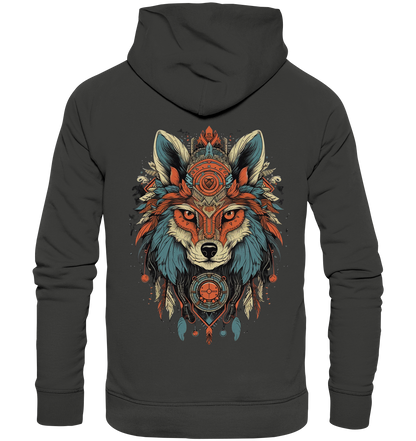 "Seriöse Fuchs" Tiertotems - Premium Unisex Hoodie