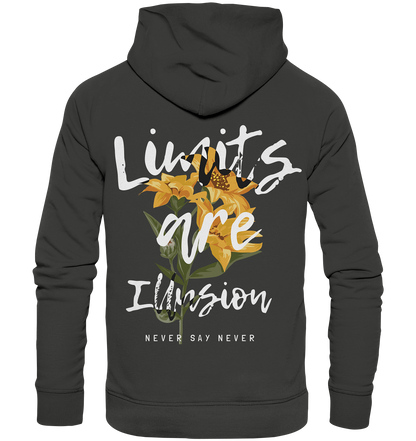 "Limits are Illusion" Blumen Streetstyle - Premium Unisex Hoodie