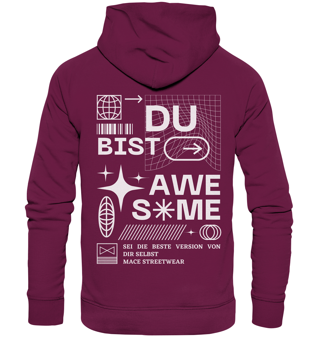 "Du bist Awesome" Mace Optimismus - Premium Unisex Hoodie