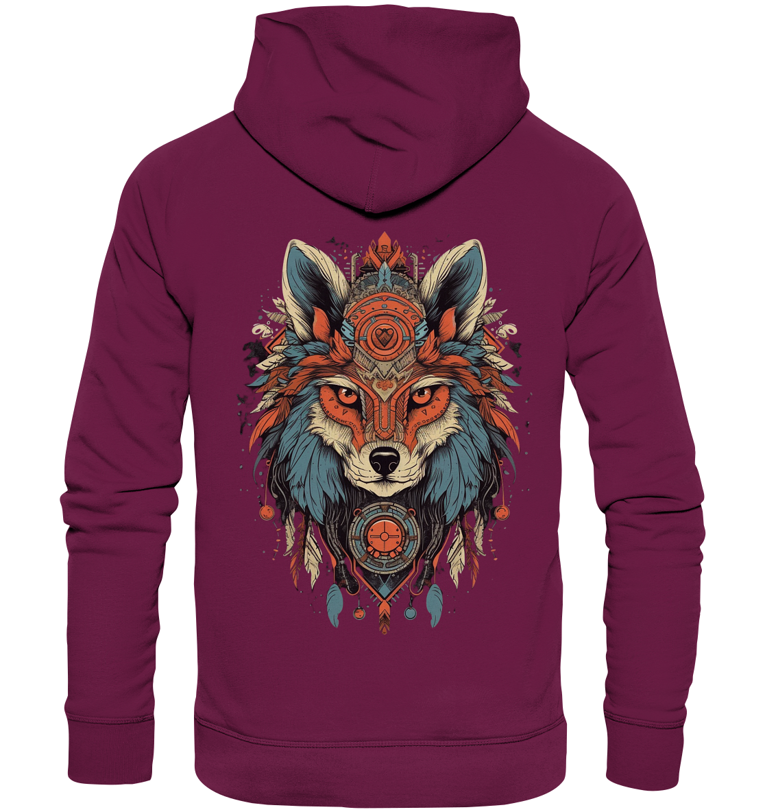 "Seriöse Fuchs" Tiertotems - Premium Unisex Hoodie