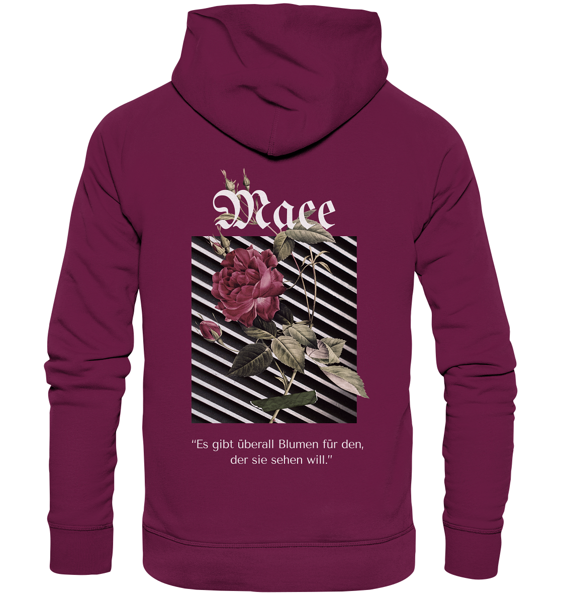 "Blumen überall" Mace Optimismus - Premium Unisex Hoodie