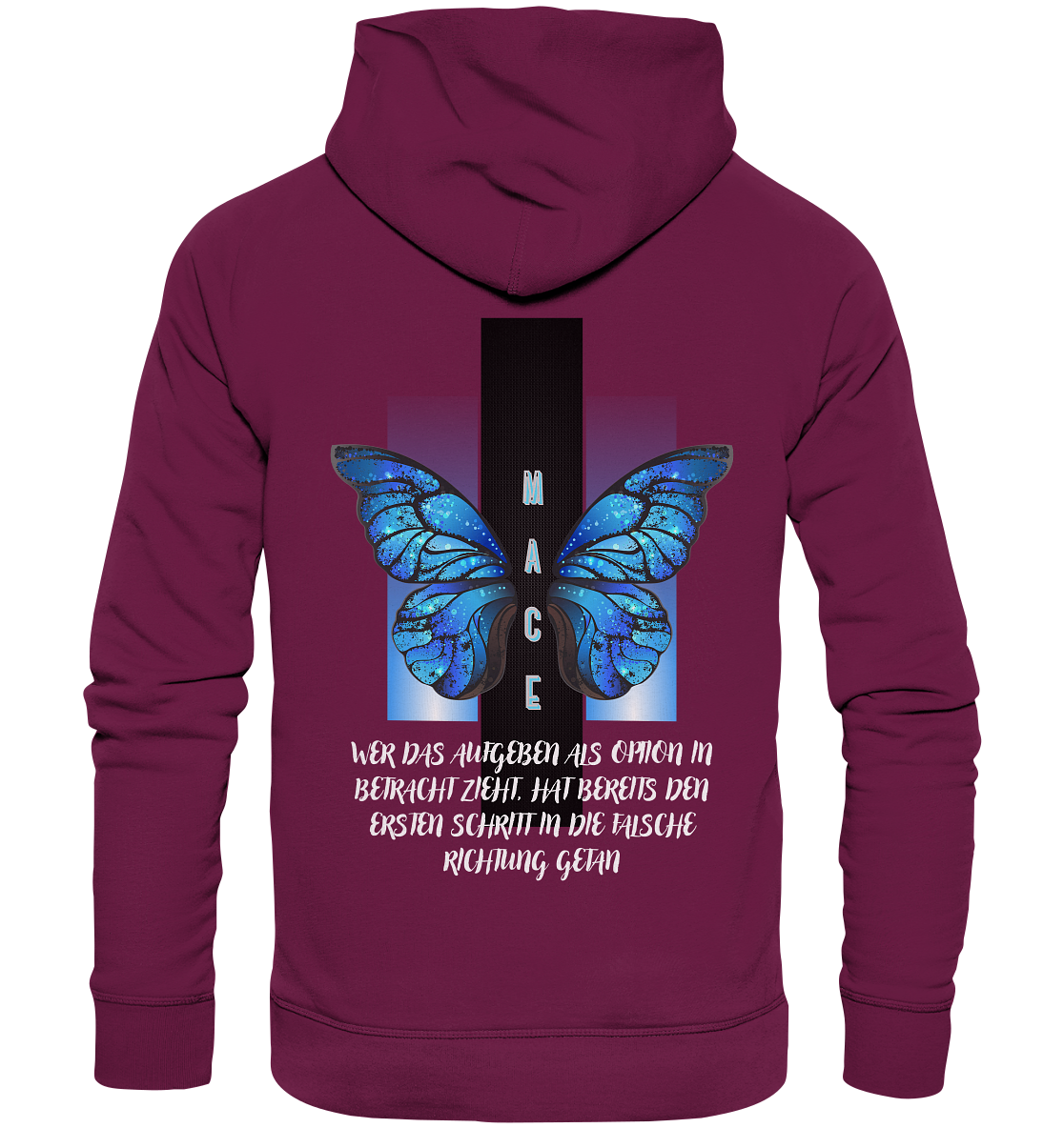 "Wer das Aufgeben" Mace Optimismus - Premium Unisex Hoodie