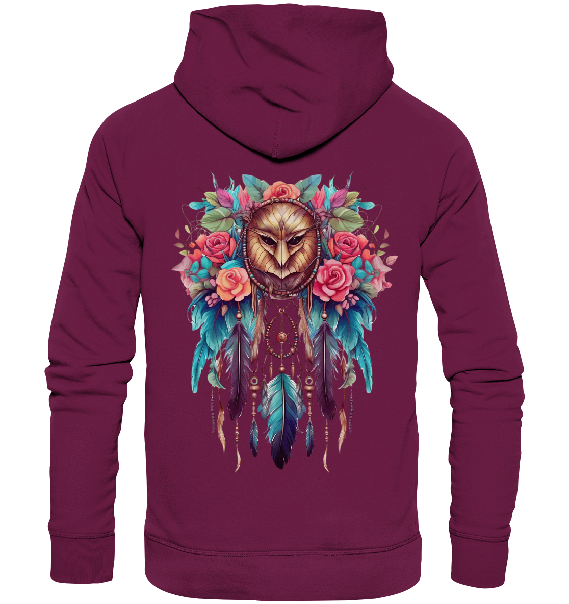 "Rose + Eule" Traumfänger - Premium Unisex Hoodie