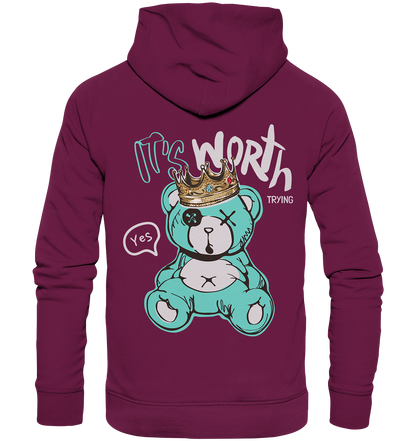 "It's worth trying" Bär Streetstyle - Premium Unisex Hoodie