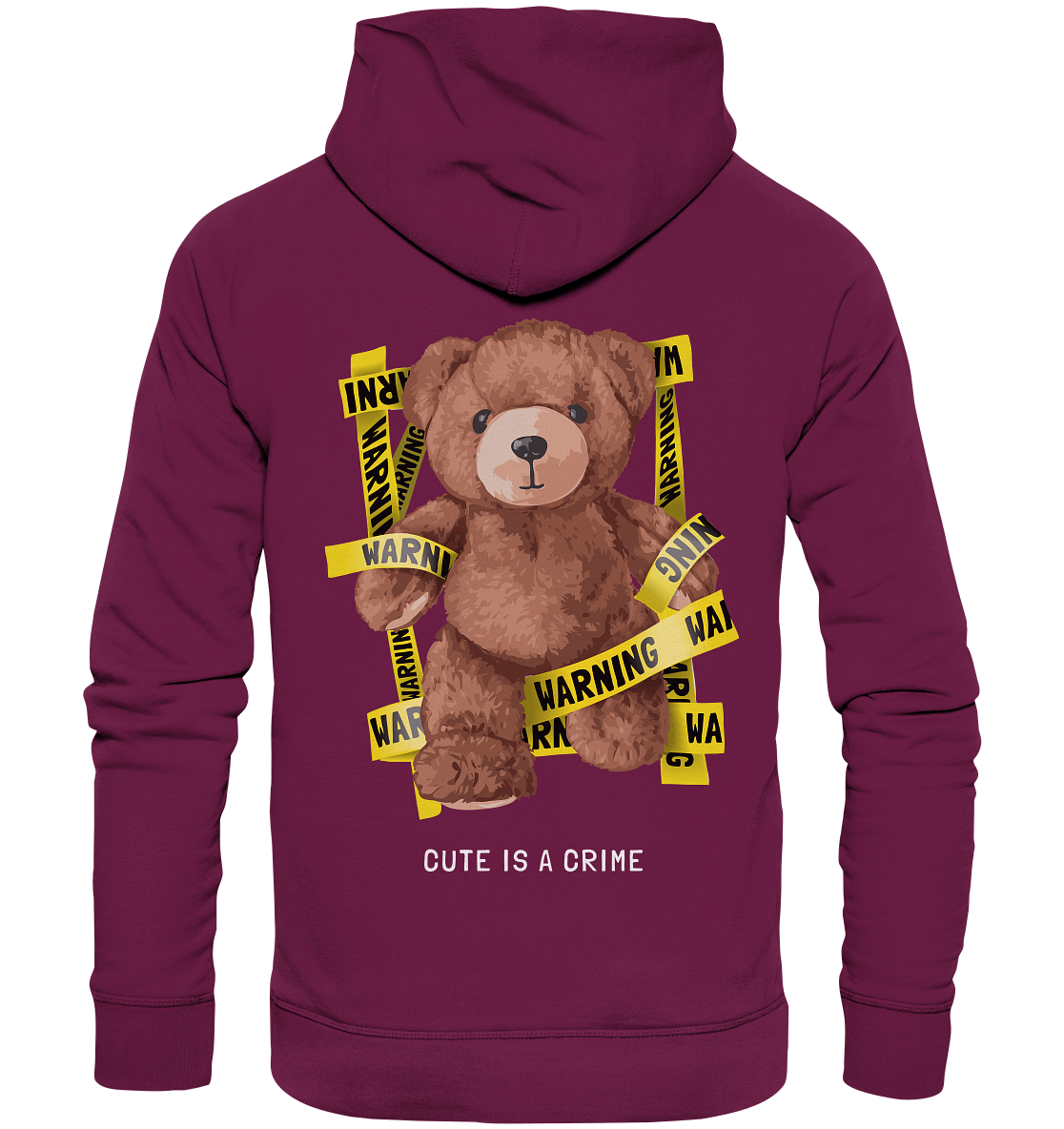 "Cute is a Crime" Bär Streetstyle - Premium Unisex Hoodie