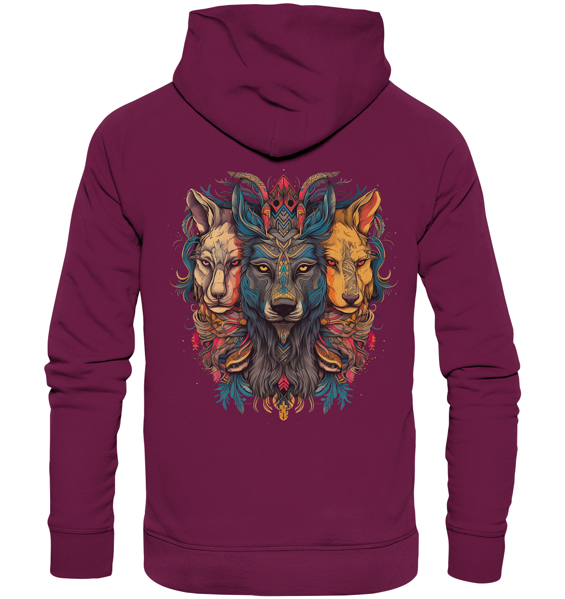 "3 Löwen" Tiertotems - Premium Unisex Hoodie