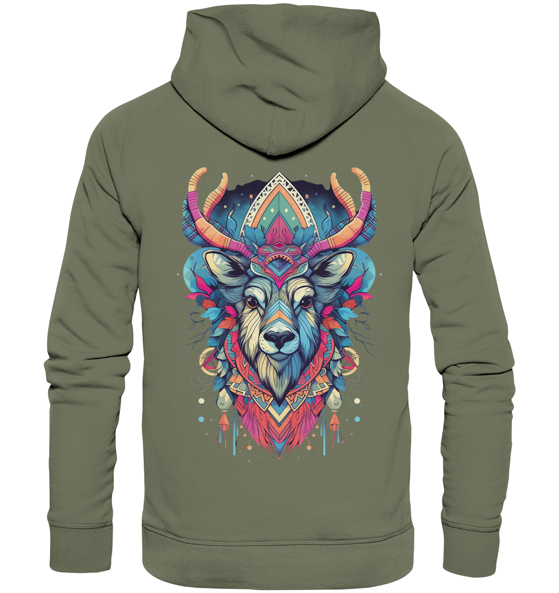 "Elch Bunt" Tiertotems - Premium Unisex Hoodie