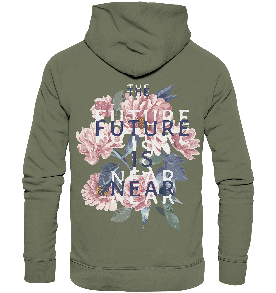 "The Future is near" Blumen Streetstyle - Premium Unisex Hoodie