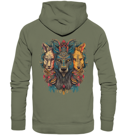 "3 Löwen" Tiertotems - Premium Unisex Hoodie