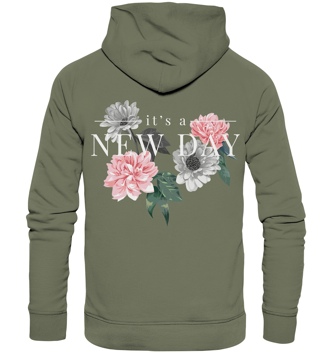 "It's a new day" Blumen Streetstyle - Premium Unisex Hoodie