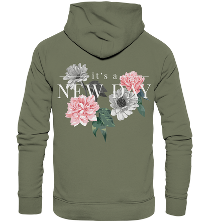 "It's a new day" Blumen Streetstyle - Premium Unisex Hoodie