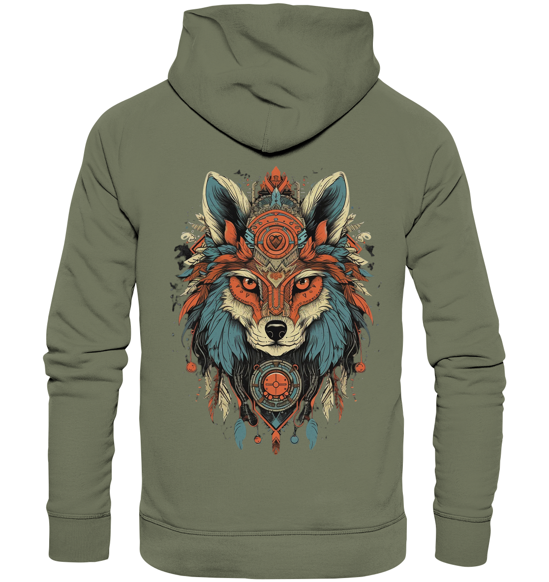 "Seriöse Fuchs" Tiertotems - Premium Unisex Hoodie