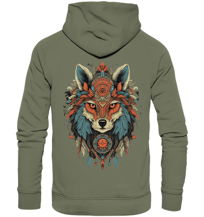 "Seriöse Fuchs" Tiertotems - Premium Unisex Hoodie