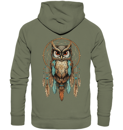 "Eule Klassisch 2" Traumfänger - Premium Unisex Hoodie