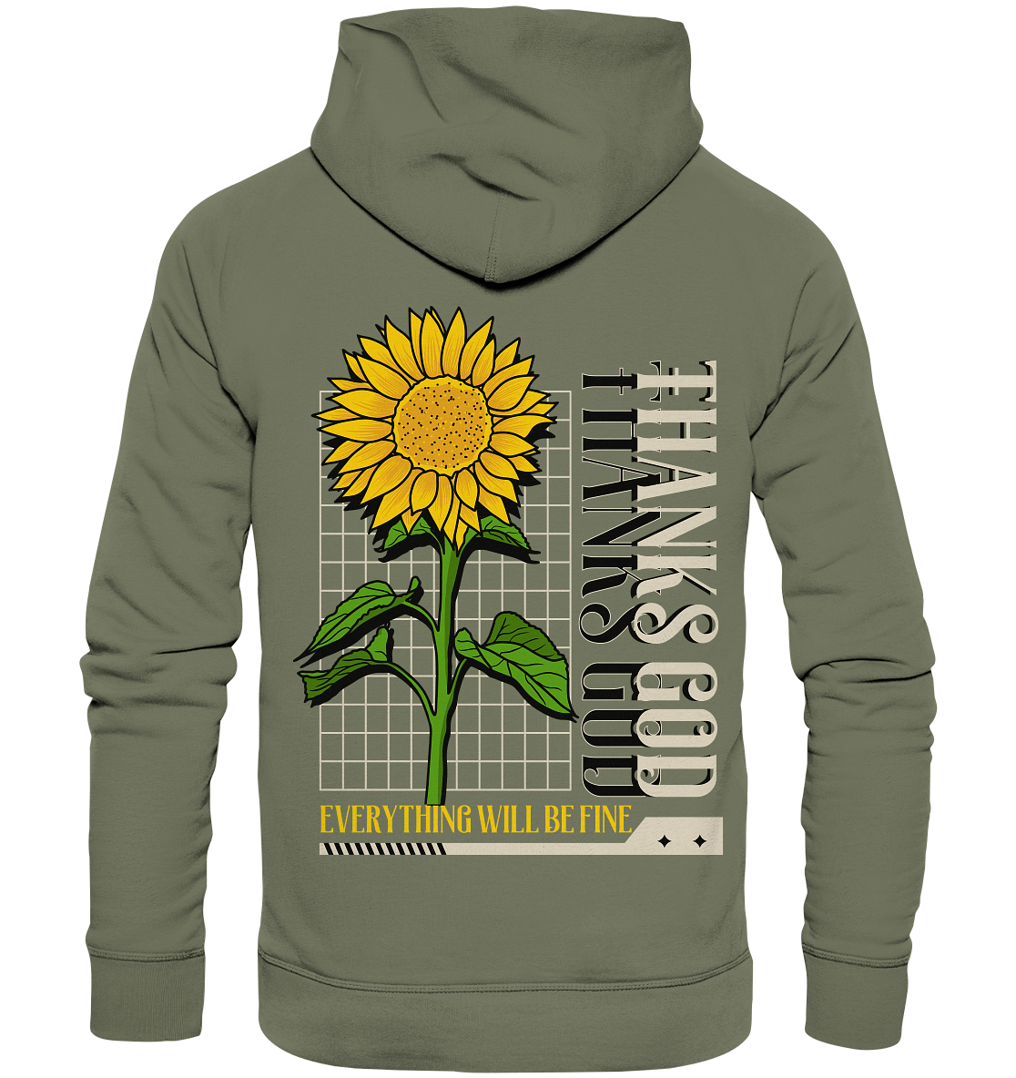 "Thanks God" Blumen Streetstyle - Premium Unisex Hoodie