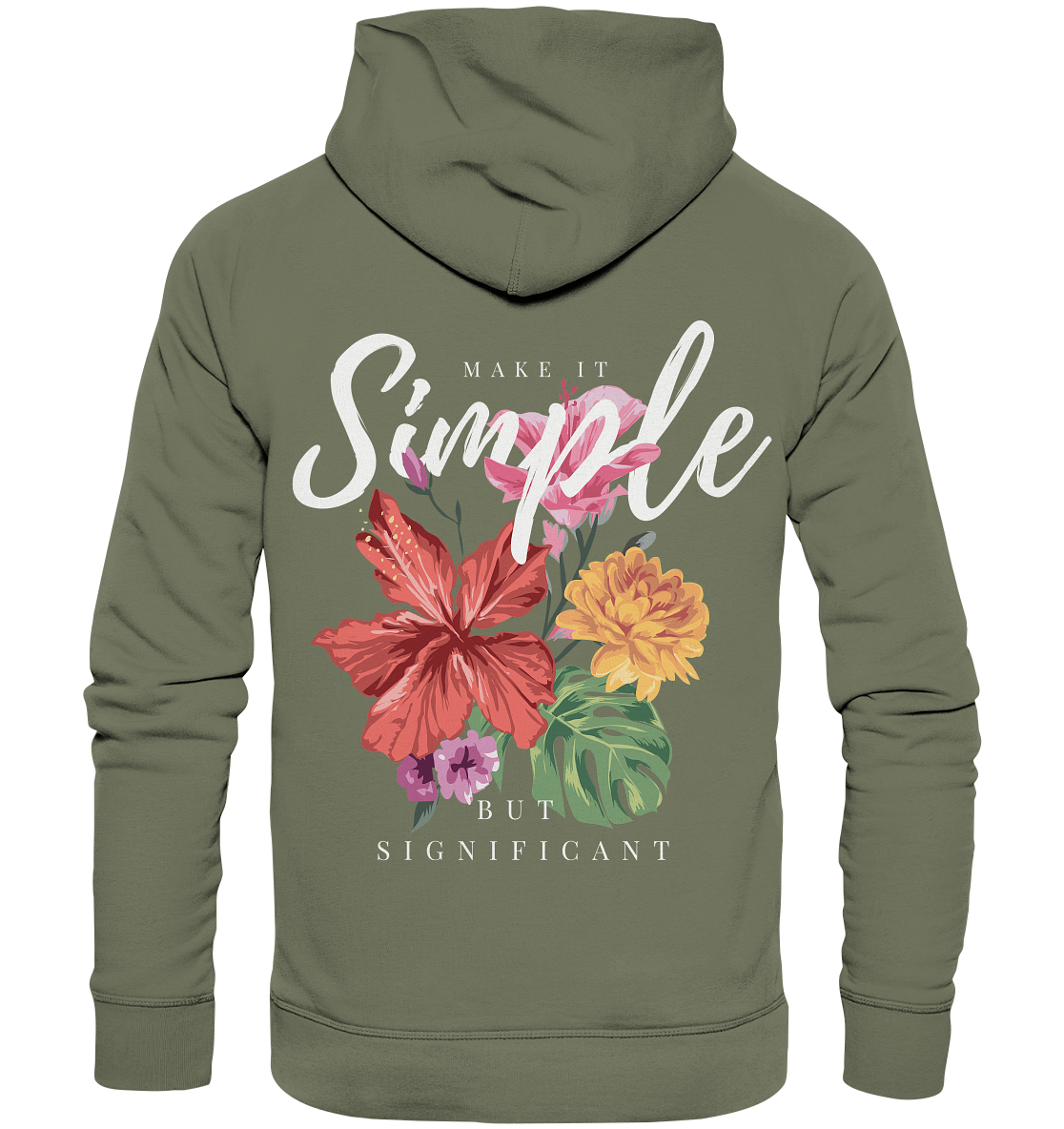 "Make it Simple" Blumen Streetstyle - Premium Unisex Hoodie