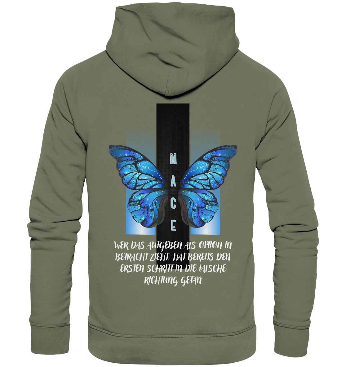 "Wer das Aufgeben" Mace Optimismus - Premium Unisex Hoodie