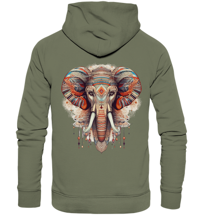 "Elefant-größen Ohr" Tiertotems - Premium Unisex Hoodie