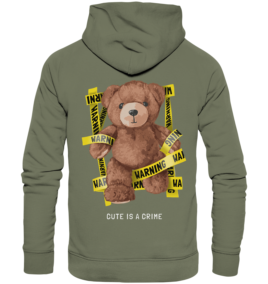 "Cute is a Crime" Bär Streetstyle - Premium Unisex Hoodie