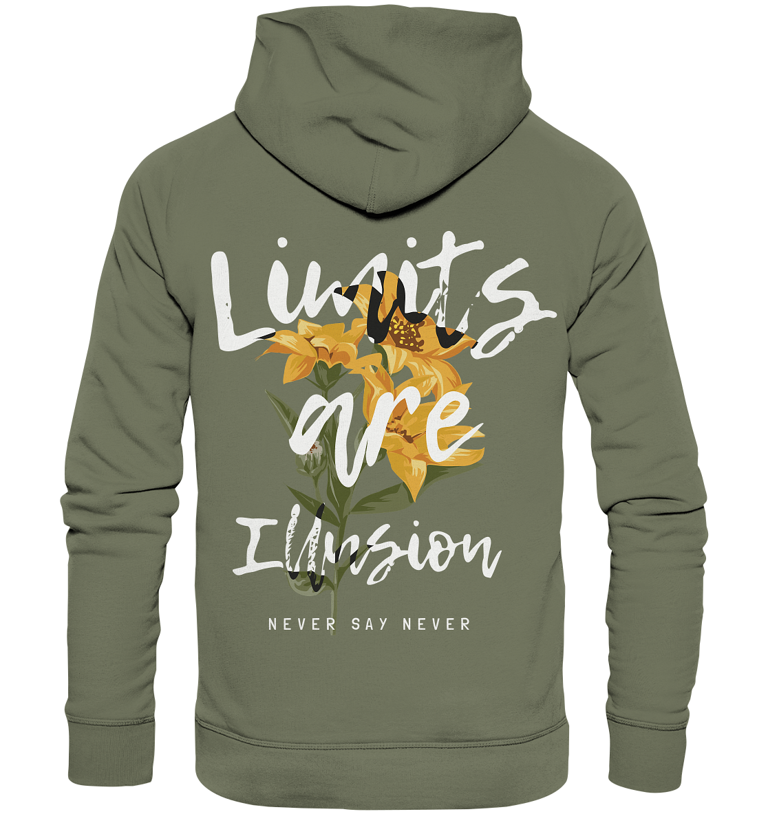 "Limits are Illusion" Blumen Streetstyle - Premium Unisex Hoodie