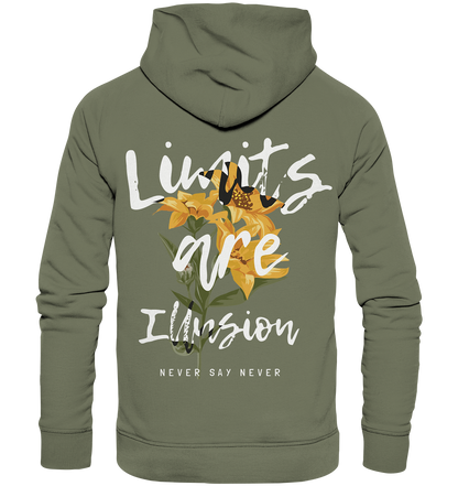 "Limits are Illusion" Blumen Streetstyle - Premium Unisex Hoodie