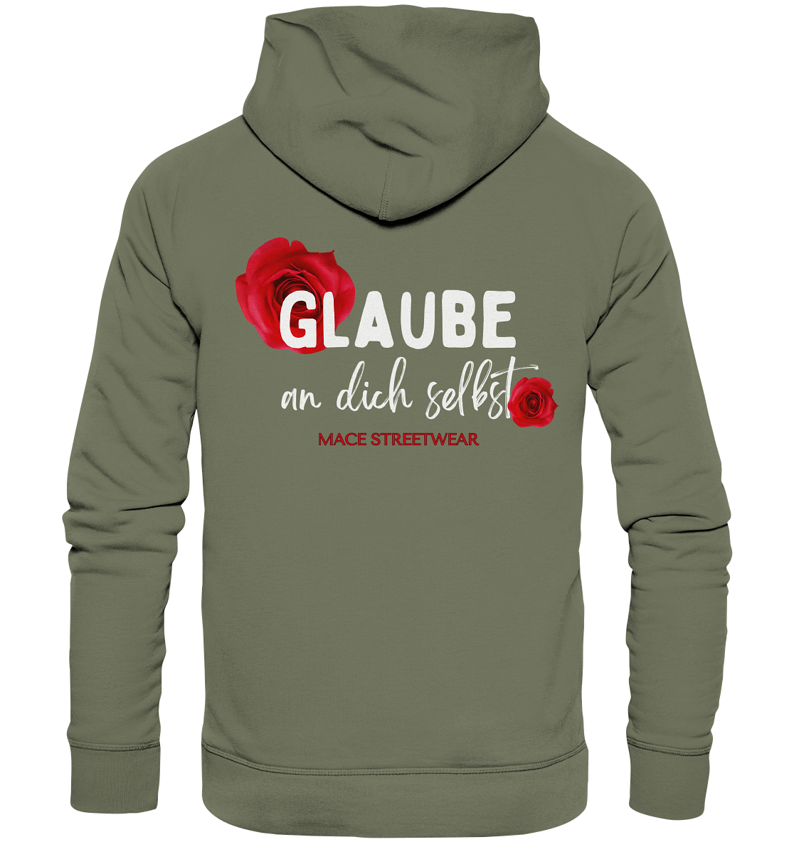 "Glaube an dich selbst" Mace Optimismus - Premium Unisex Hoodie