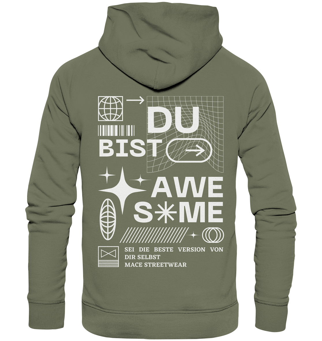 "Du bist Awesome" Mace Optimismus - Premium Unisex Hoodie