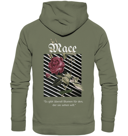 "Blumen überall" Mace Optimismus - Premium Unisex Hoodie