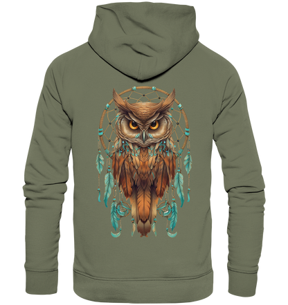 "Eule Klassisch" Traumfänger - Premium Unisex Hoodie