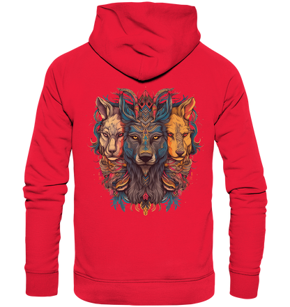 "3 Löwen" Tiertotems - Premium Unisex Hoodie