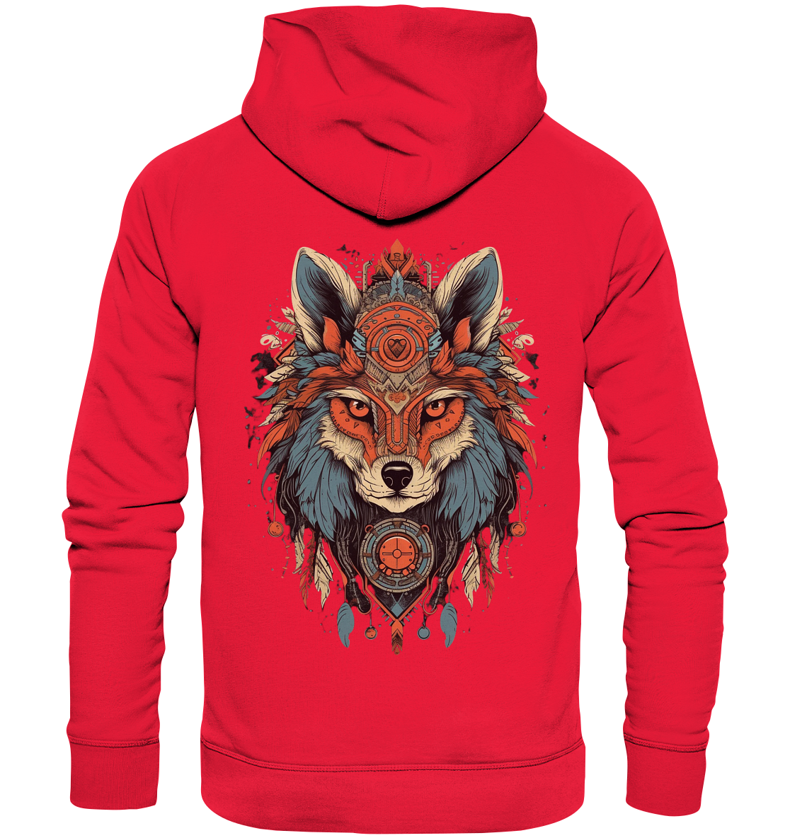 "Seriöse Fuchs" Tiertotems - Premium Unisex Hoodie