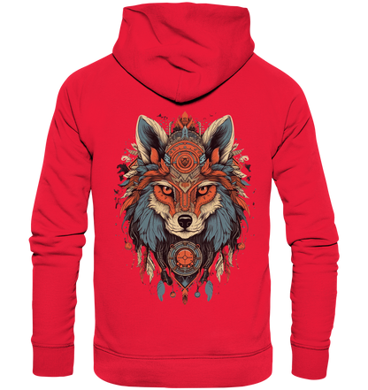 "Seriöse Fuchs" Tiertotems - Premium Unisex Hoodie