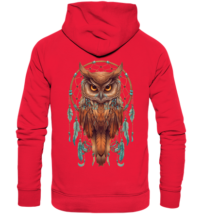 "Eule Klassisch" Traumfänger - Premium Unisex Hoodie