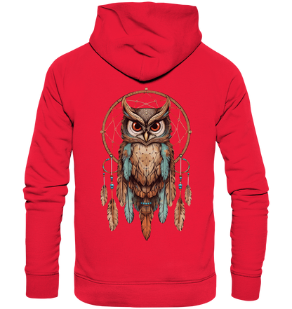 "Eule Klassisch 2" Traumfänger - Premium Unisex Hoodie