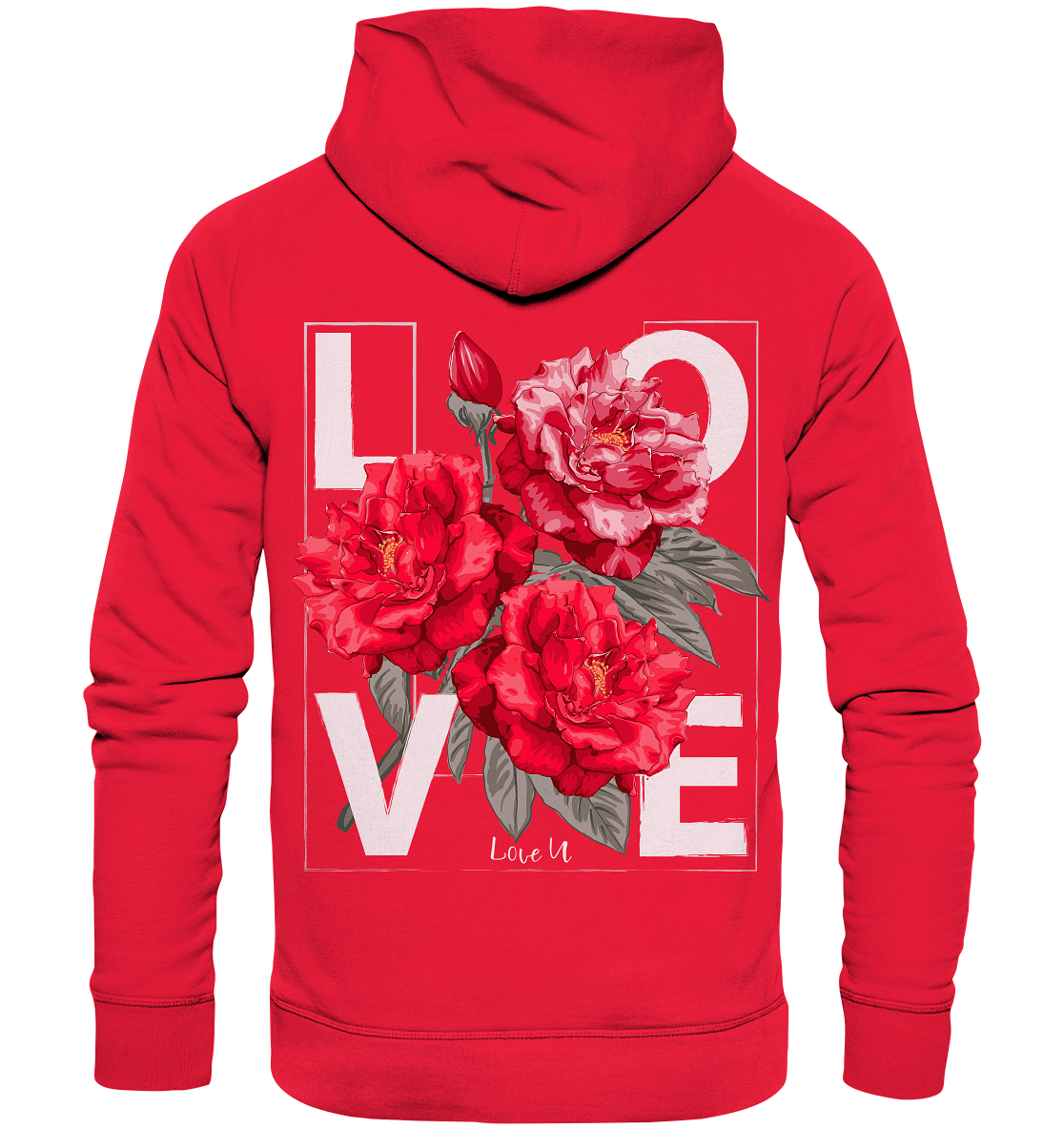 "Love You" Blumen Streetstyle - Premium Unisex Hoodie