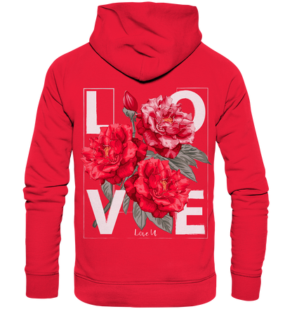 "Love You" Blumen Streetstyle - Premium Unisex Hoodie