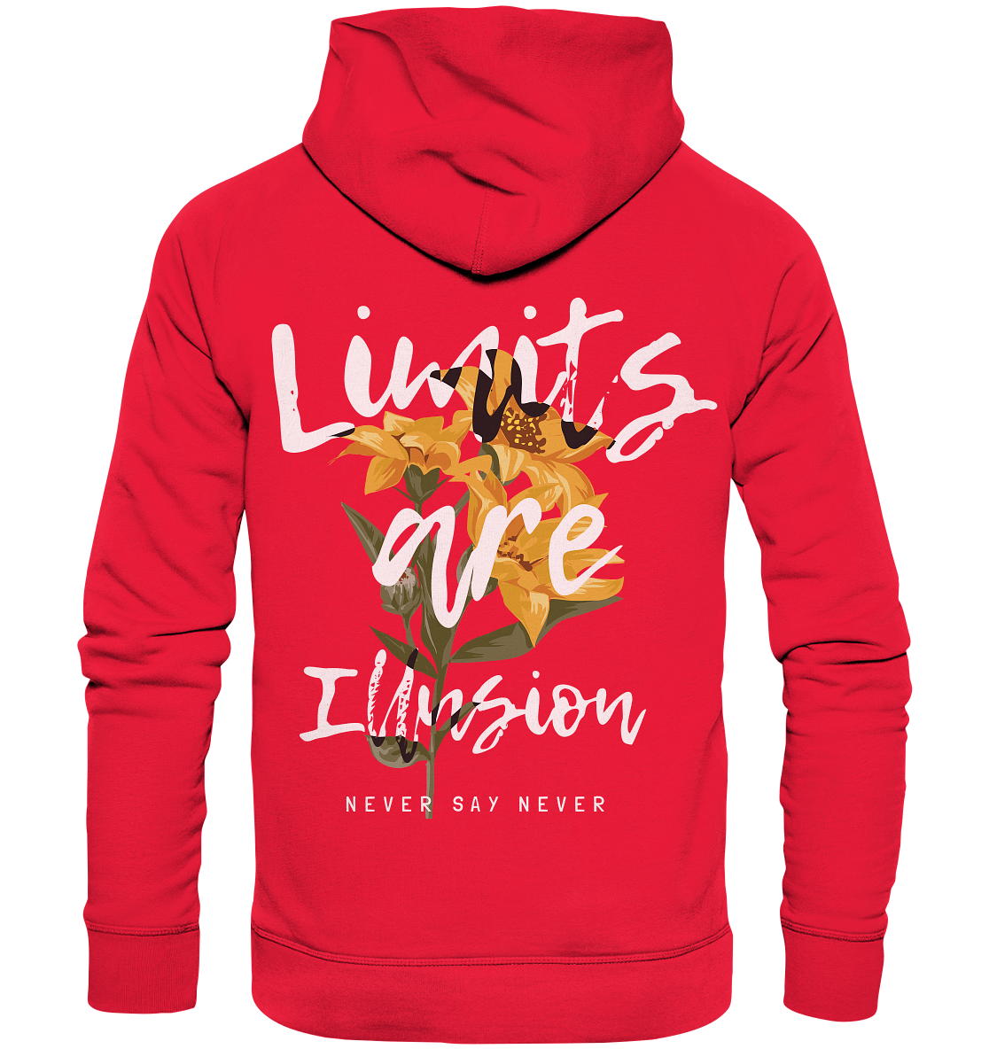 "Limits are Illusion" Blumen Streetstyle - Premium Unisex Hoodie