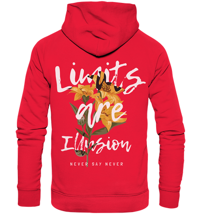 "Limits are Illusion" Blumen Streetstyle - Premium Unisex Hoodie