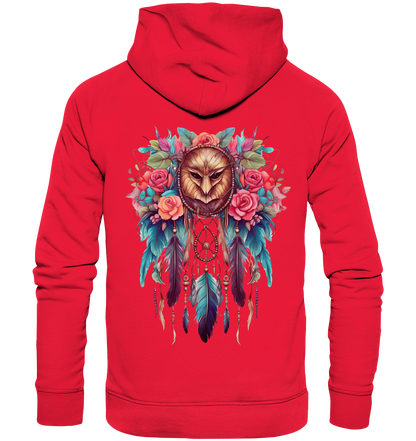 "Rose + Eule" Traumfänger - Premium Unisex Hoodie