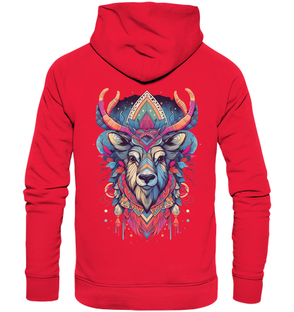 "Elch Bunt" Tiertotems - Premium Unisex Hoodie