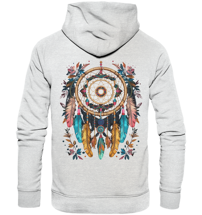 "Blumen umrandet" Traumfänger - Premium Unisex Hoodie