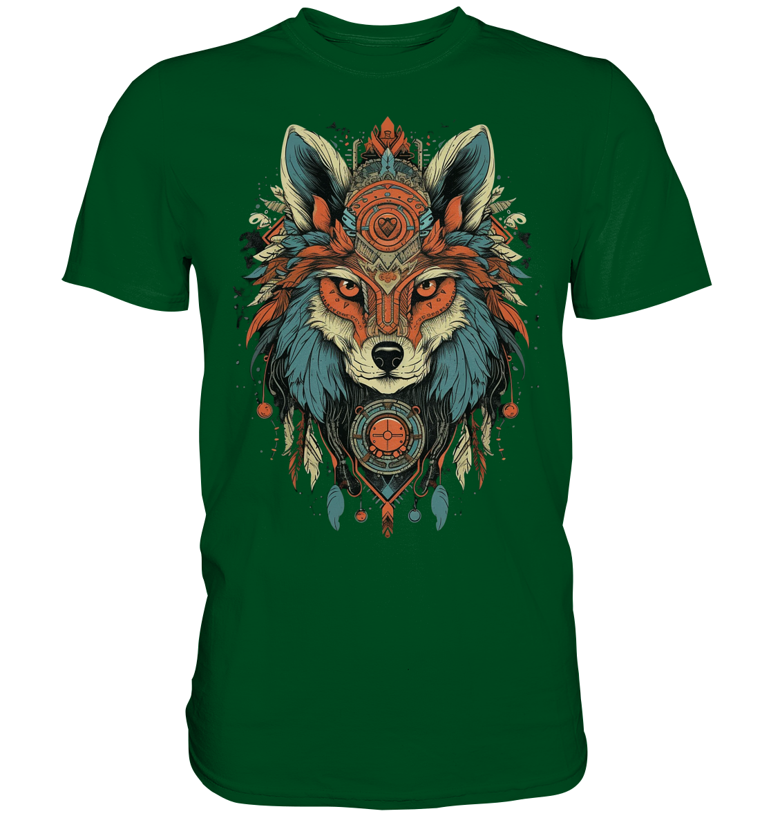 "Seriöse Fuchs" Tiertotems - Premium Shirt