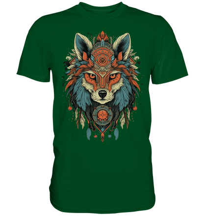 "Seriöse Fuchs" Tiertotems - Premium Shirt