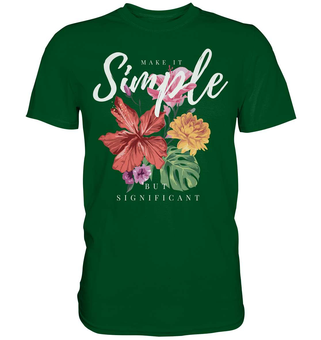 "Make it Simple" Blumen Streetstyle - Premium Shirt