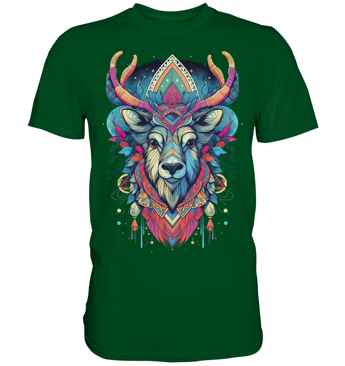 "Elch Bunt" Tiertotems - Premium Shirt