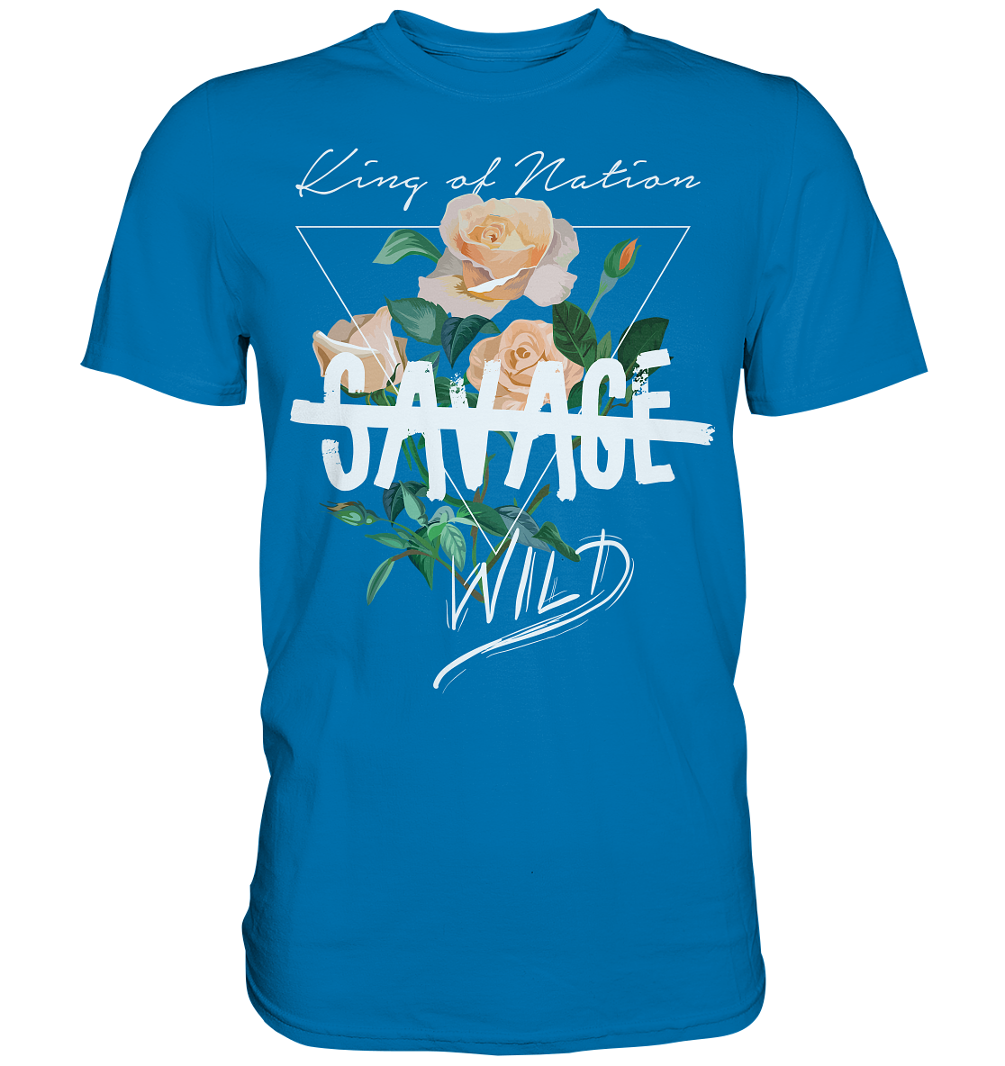 "Savage Wild" Blumen Streetstyle - Premium Shirt