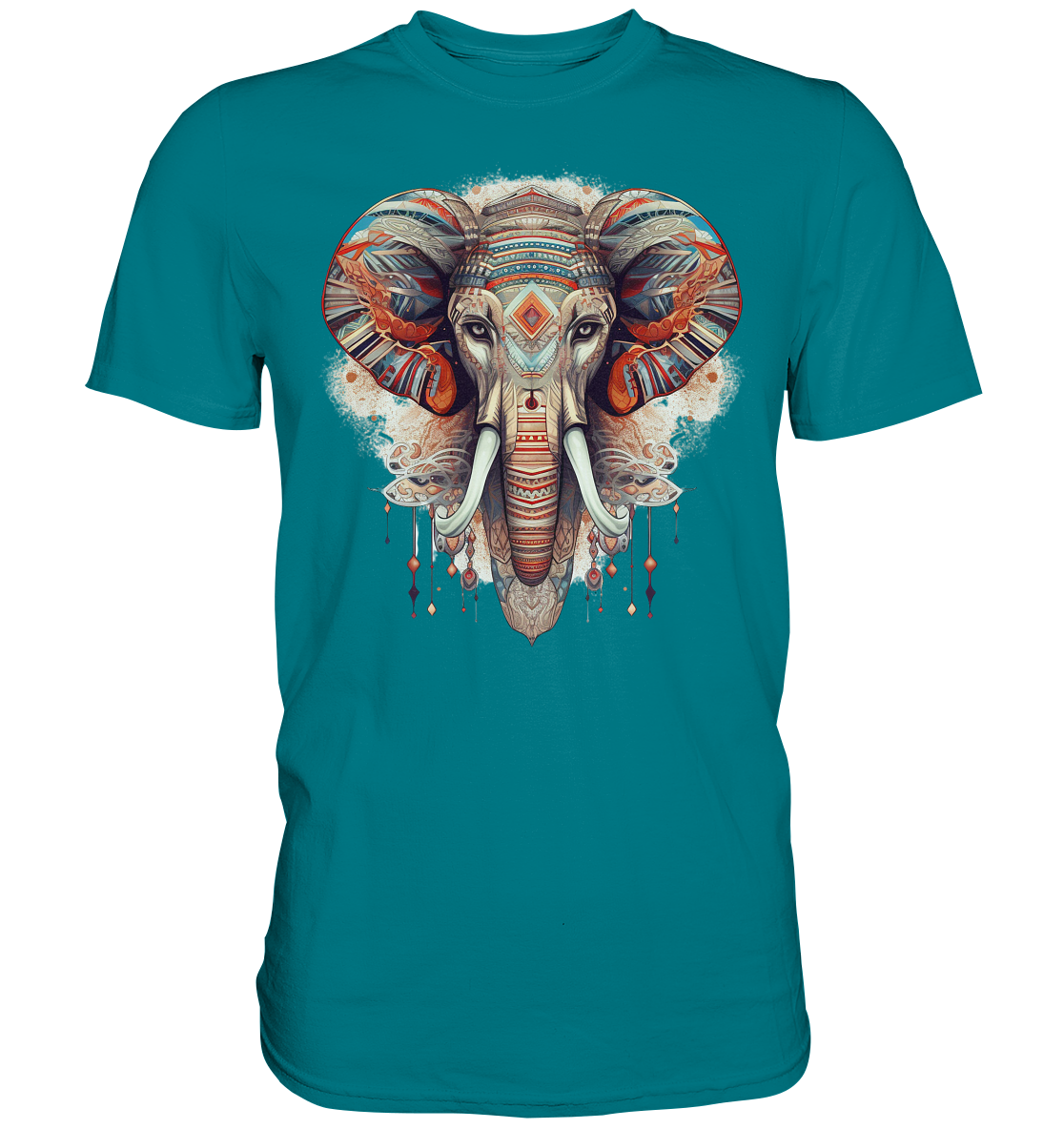 "Elefant-größen Ohr" Tiertotems - Premium Shirt