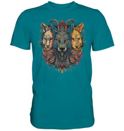 "3 Löwen" Tiertotems - Premium Shirt